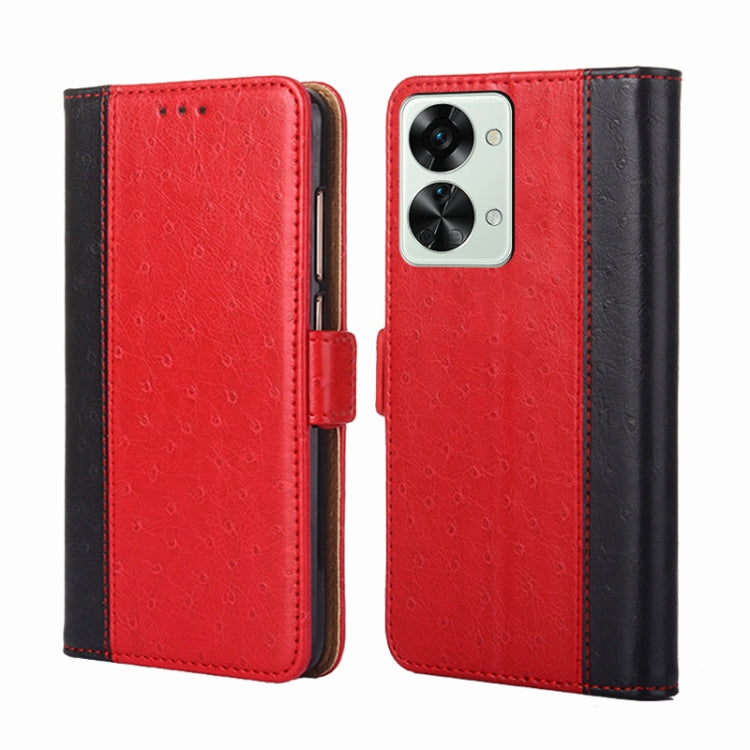 For OnePlus Nord 2T Ostrich Texture Flip Leather Phone Case