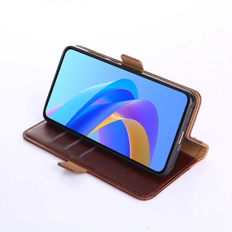 For OnePlus Nord 2T Ostrich Texture Flip Leather Phone Case
