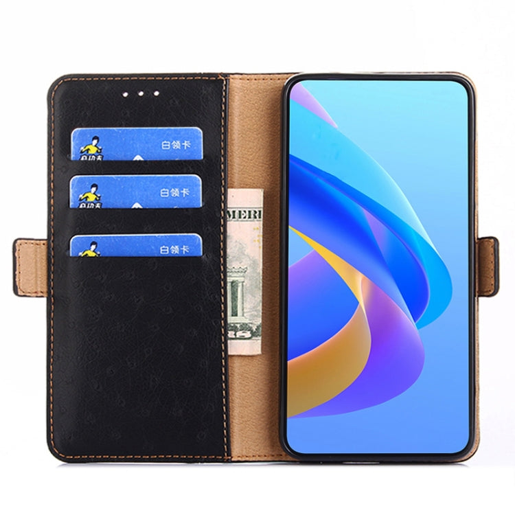 For Honor 70 Ostrich Texture Flip Leather Phone Case