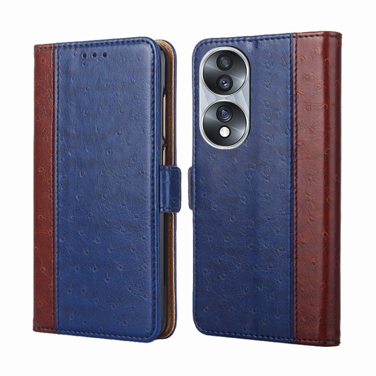 For Honor 70 Ostrich Texture Flip Leather Phone Case