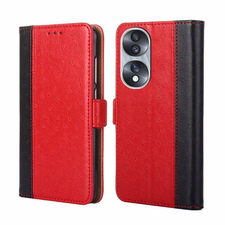 For Honor 70 Ostrich Texture Flip Leather Phone Case