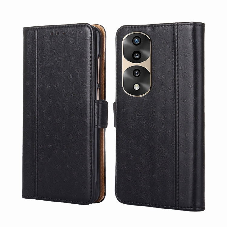 For Honor 70 Pro / 70 Pro+ Ostrich Texture Flip Leather Phone Case