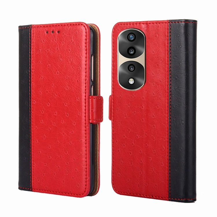 For Honor 70 Pro / 70 Pro+ Ostrich Texture Flip Leather Phone Case