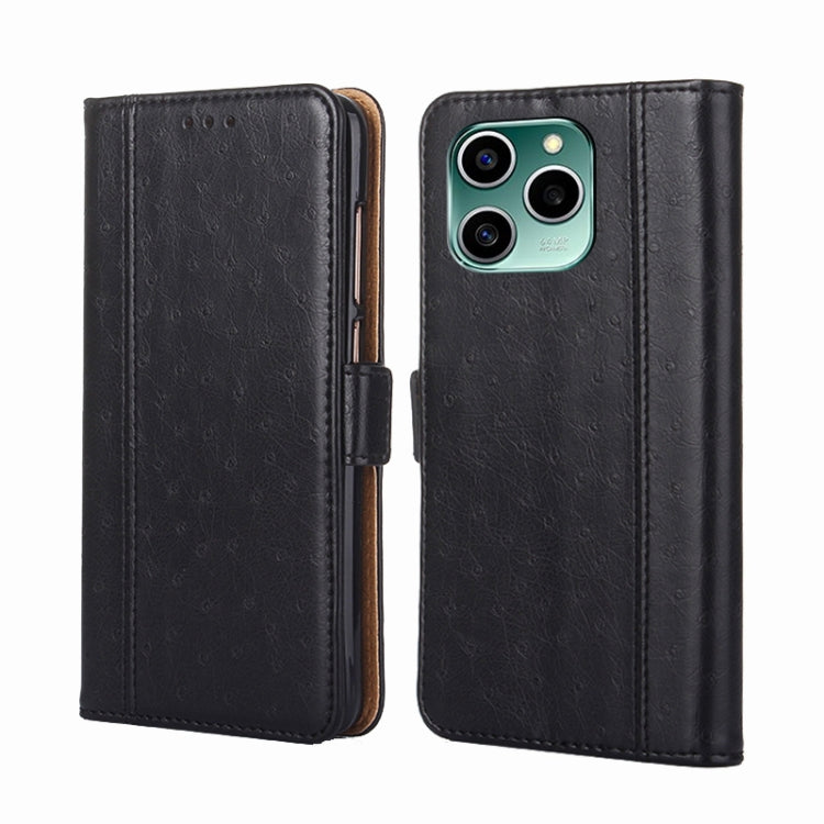 For Honor 60 SE Ostrich Texture Flip Leather Phone Case