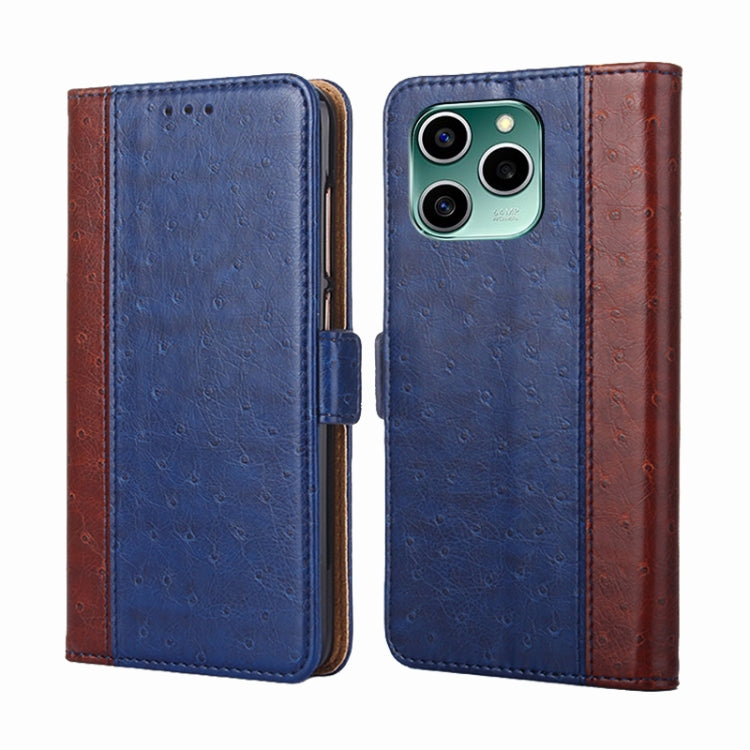 For Honor 60 SE Ostrich Texture Flip Leather Phone Case