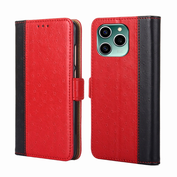 For Honor 60 SE Ostrich Texture Flip Leather Phone Case