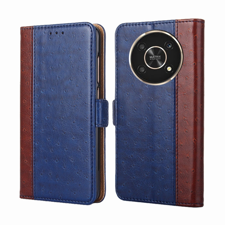 For Honor X30 Ostrich Texture Flip Leather Phone Case