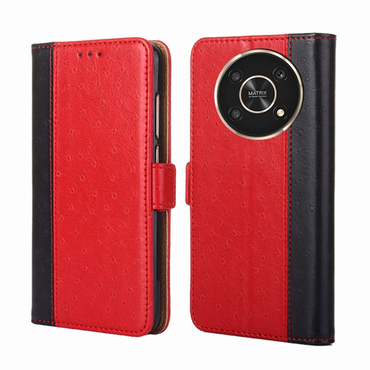 For Honor X30 Ostrich Texture Flip Leather Phone Case