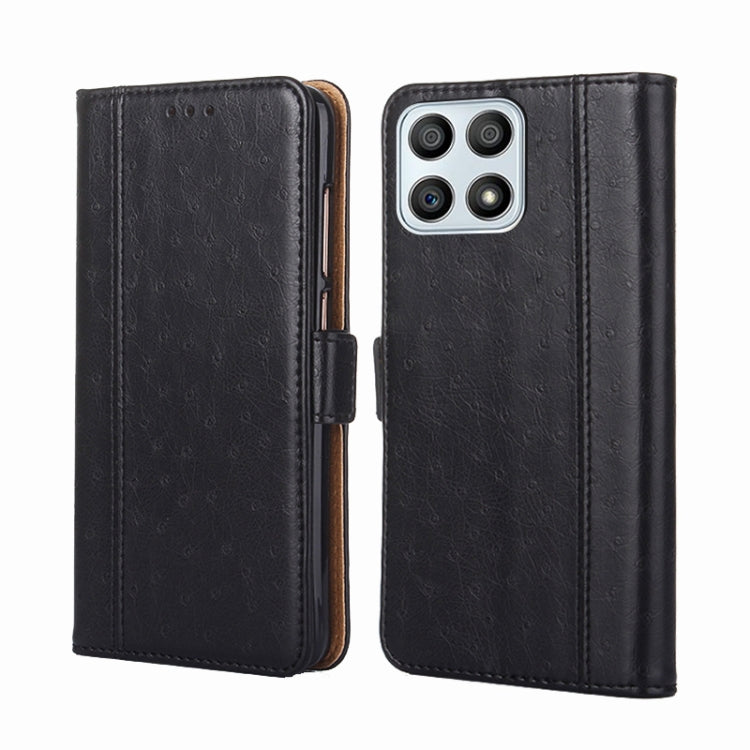 For Honor X30i Ostrich Texture Flip Leather Phone Case