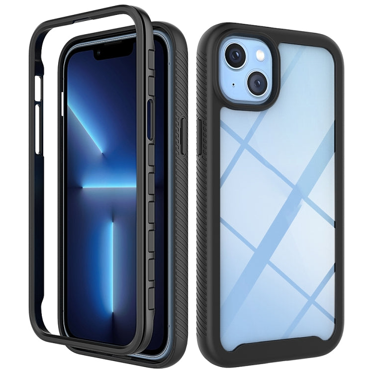 For iPhone 14 Starry Sky Solid Color PC + TPU Phone Case