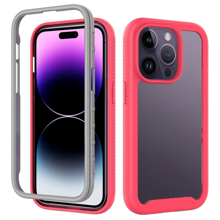 For iPhone 14 Pro Starry Sky Solid Color PC + TPU Phone Case