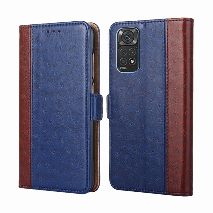 For Xiaomi Redmi Note 11 Global / Note 11S Ostrich Texture Flip Leather Phone Case