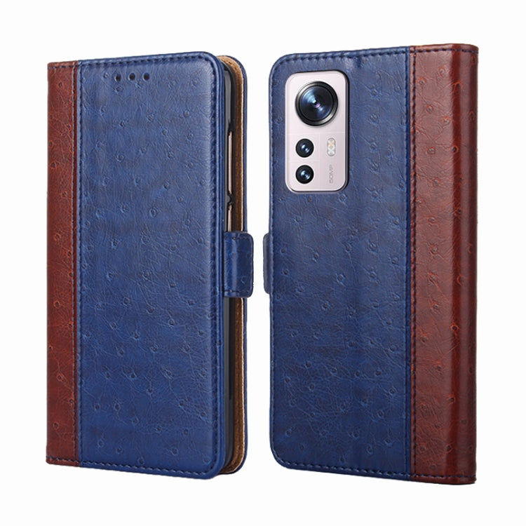 For Xiaomi 12 Pro Ostrich Texture Flip Leather Phone Case