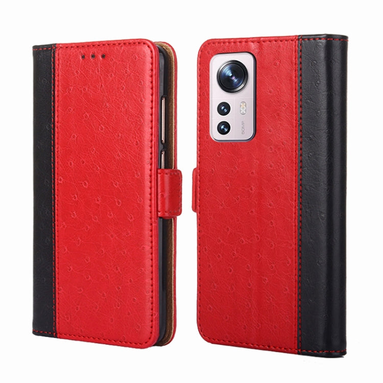 For Xiaomi 12 Pro Ostrich Texture Flip Leather Phone Case