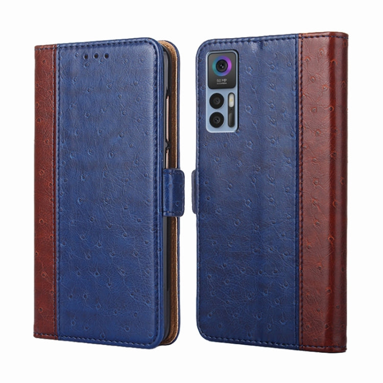 For TCL 30 5G / 30+ 5G Ostrich Texture Flip Leather Phone Case