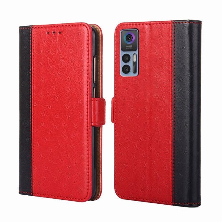 For TCL 30 5G / 30+ 5G Ostrich Texture Flip Leather Phone Case