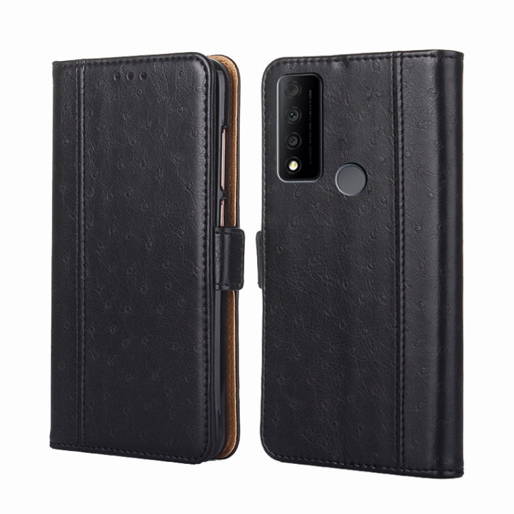 For TCL 30 V 5G T781S Ostrich Texture Flip Leather Phone Case
