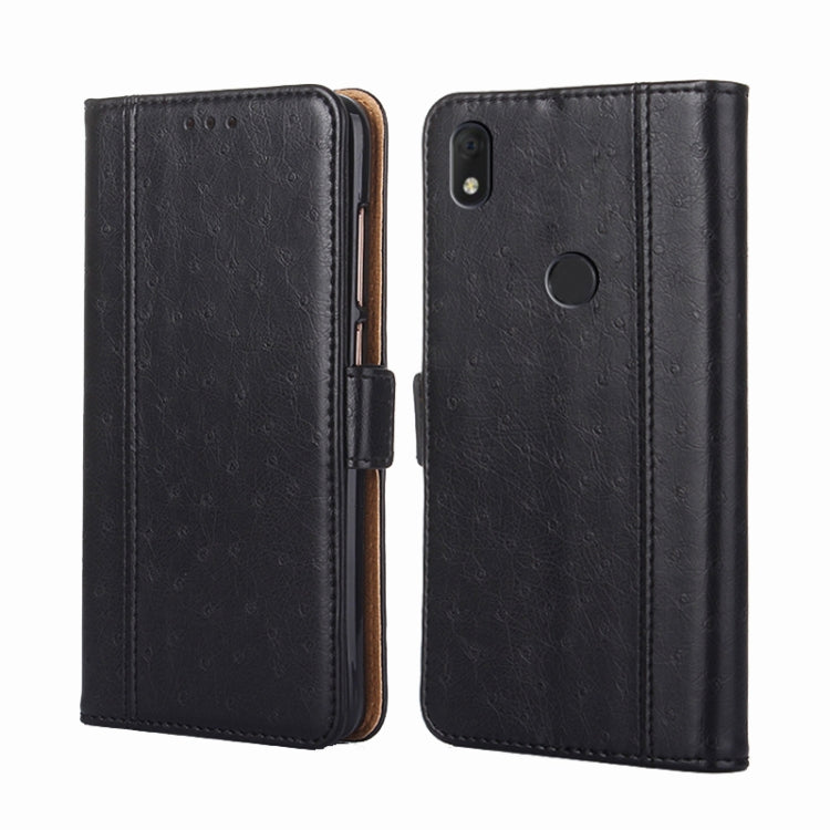 For Alcatel Axel / Lumos Ostrich Texture Flip Leather Phone Case