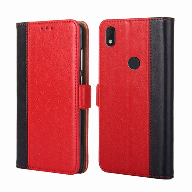 For Alcatel Axel / Lumos Ostrich Texture Flip Leather Phone Case