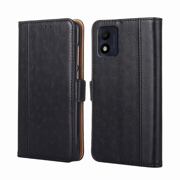 For Alcatel 1B 2022 Ostrich Texture Flip Leather Phone Case