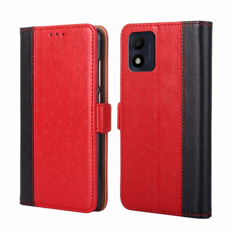 For Alcatel 1B 2022 Ostrich Texture Flip Leather Phone Case