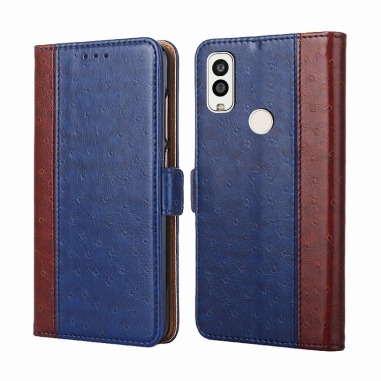 For Kyocera Android One S9 / KC S304 / Digno Sanga Edition Ostrich Texture Flip Leather Phone Case