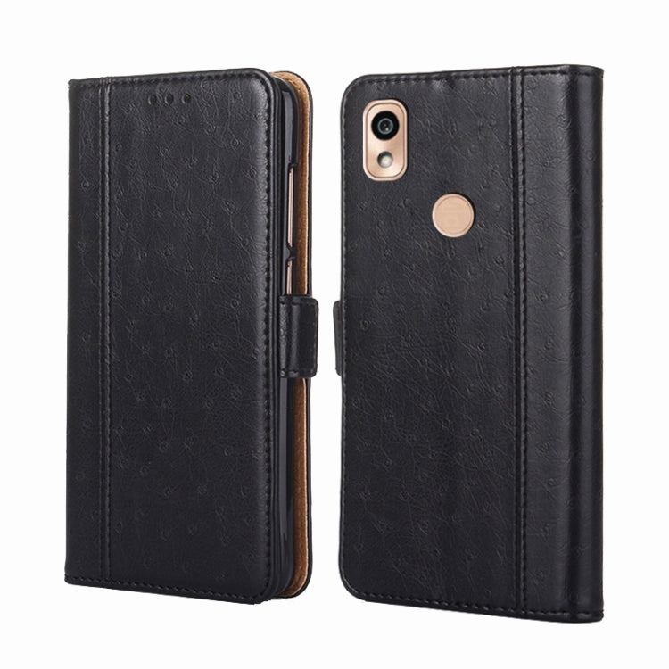 For Kyocera KY-51B Ostrich Texture Flip Leather Phone Case
