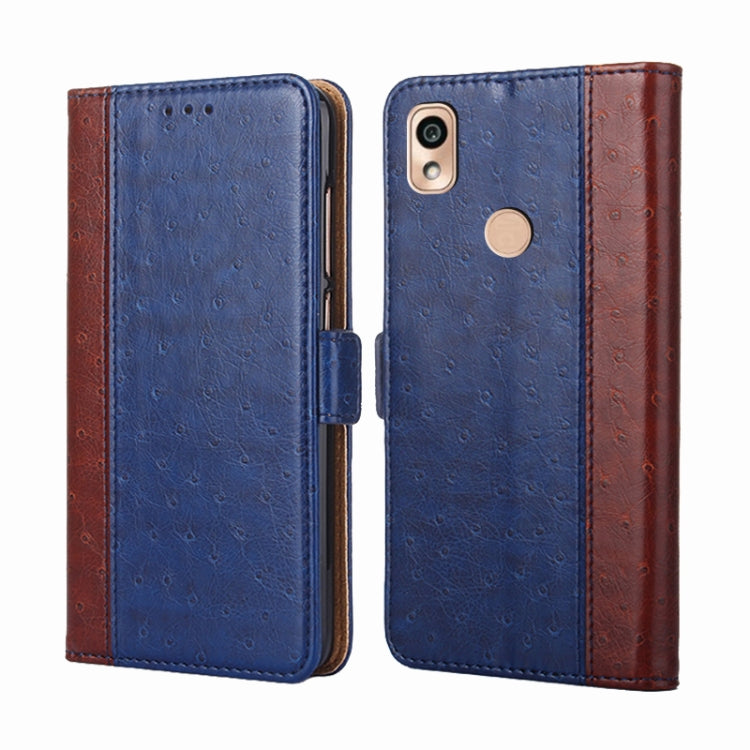 For Kyocera KY-51B Ostrich Texture Flip Leather Phone Case