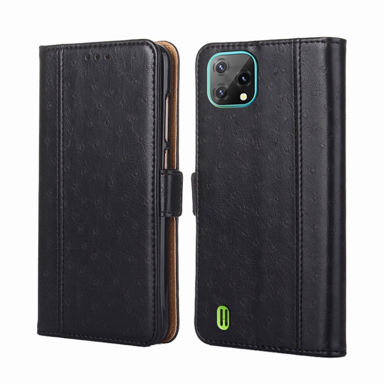 For Blackview A55 Ostrich Texture Flip Leather Phone Case