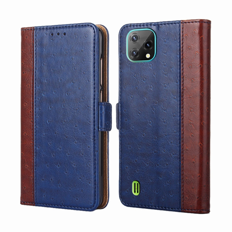 For Blackview A55 Ostrich Texture Flip Leather Phone Case
