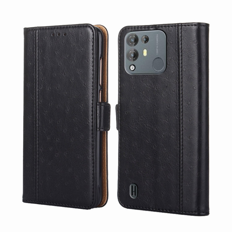 For Blackview A55 Pro Ostrich Texture Flip Leather Phone Case