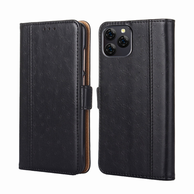 For Blackview A95 Ostrich Texture Flip Leather Phone Case