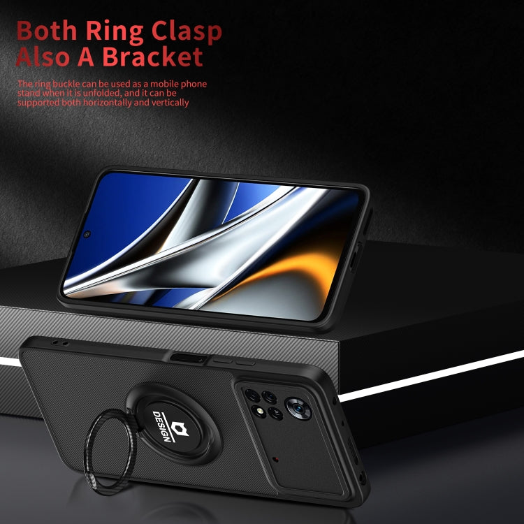 For Xiaomi Poco X4 Pro 5G Eagle Eye Ring Holder Phone Case