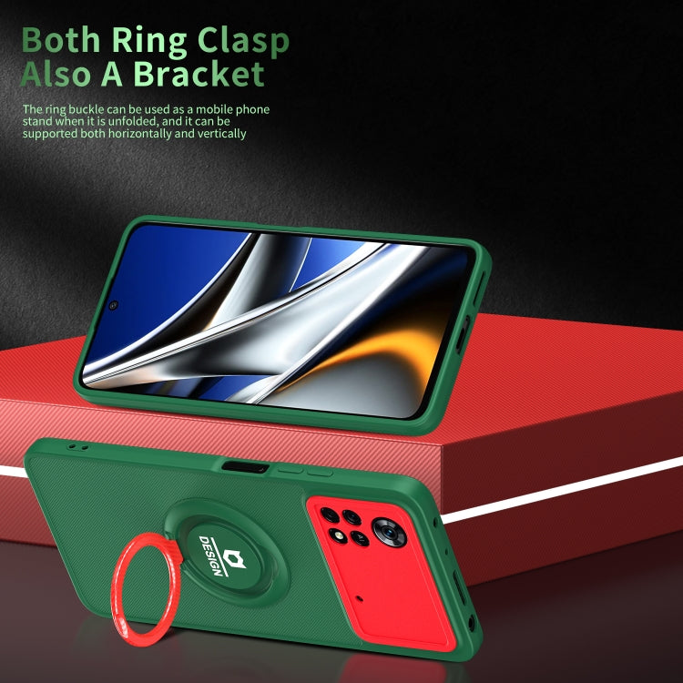 For Xiaomi Poco X4 Pro 5G Eagle Eye Ring Holder Phone Case