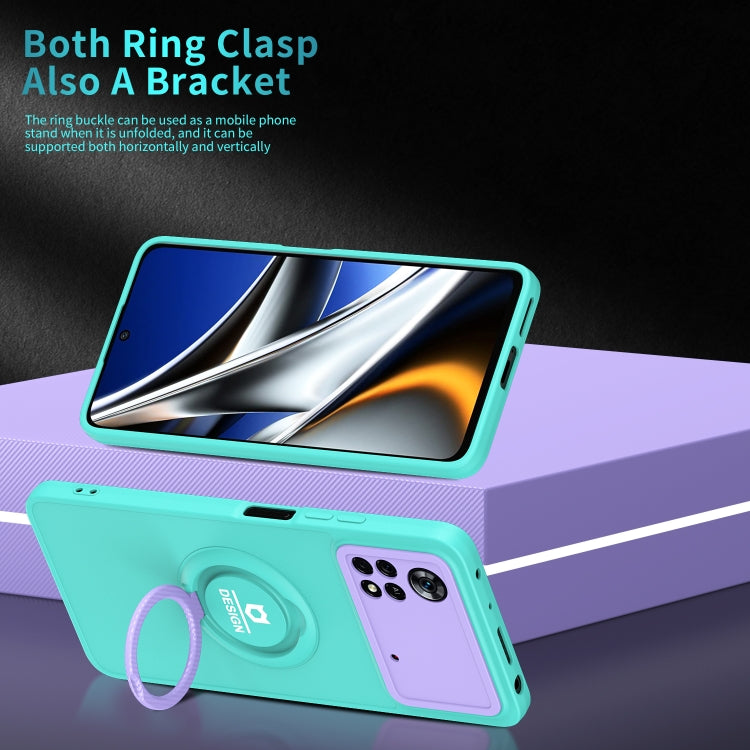 For Xiaomi Poco X4 Pro 5G Eagle Eye Ring Holder Phone Case