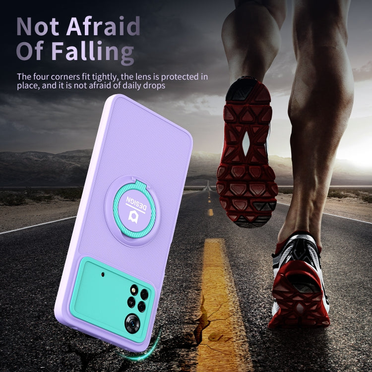 For Xiaomi Poco X4 Pro 5G Eagle Eye Ring Holder Phone Case