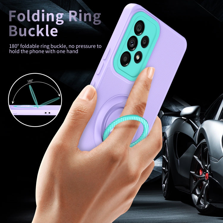 For Samsung Galaxy A73 5G Eagle Eye Ring Holder Phone Case