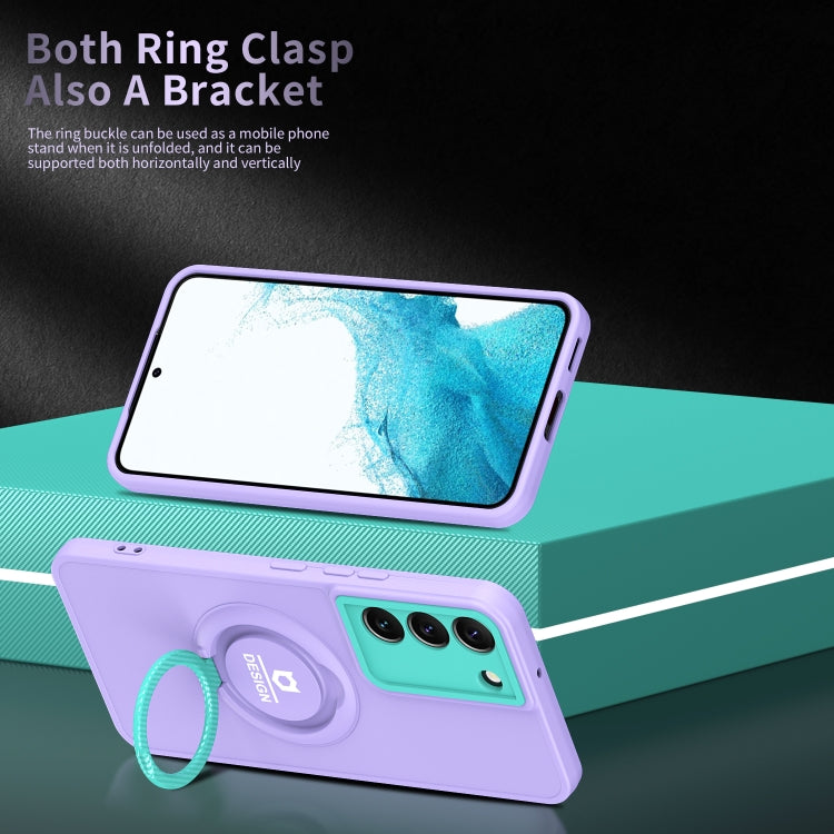 For Samsung Galaxy S22 5G Eagle Eye Ring Holder Phone Case