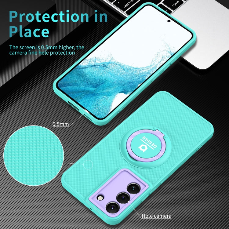 For Samsung Galaxy S22+ 5G Eagle Eye Ring Holder Phone Case