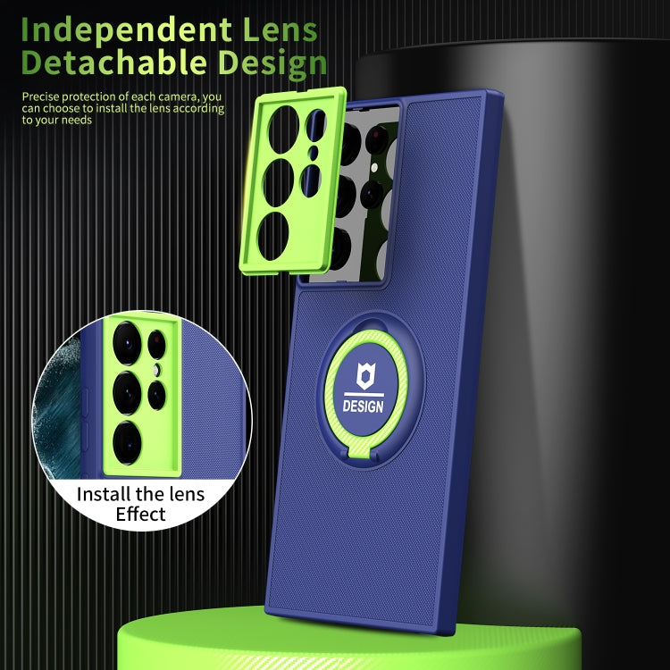 For Samsung Galaxy S22 Ultra 5G Eagle Eye Ring Holder Phone Case