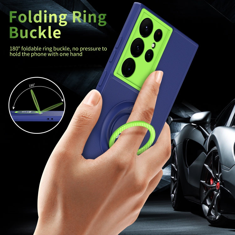 For Samsung Galaxy S22 Ultra 5G Eagle Eye Ring Holder Phone Case