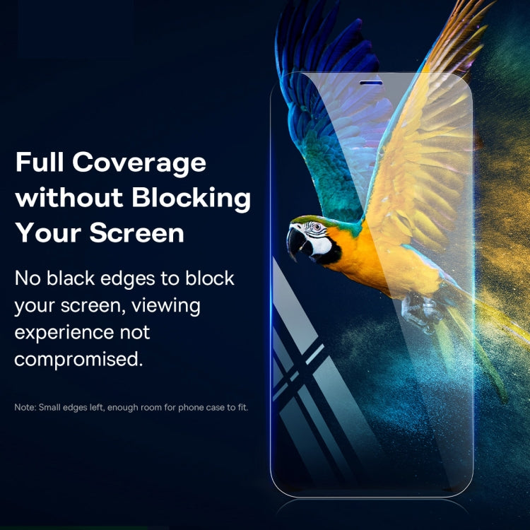 For iPhone 12 / 12 Pro 2pcs Baseus 0.3mm Full-glass Crystal Tempered Glass Film