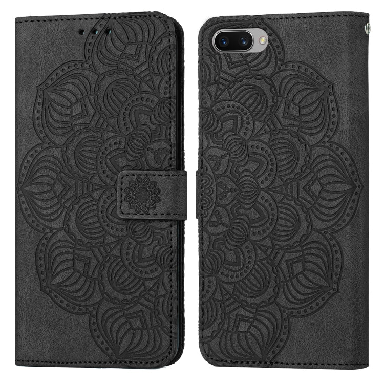For OPPO A3s / A5 / Realme C1 Mandala Embossed Flip Leather Phone Case