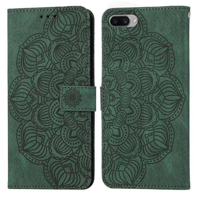 For OPPO A3s / A5 / Realme C1 Mandala Embossed Flip Leather Phone Case