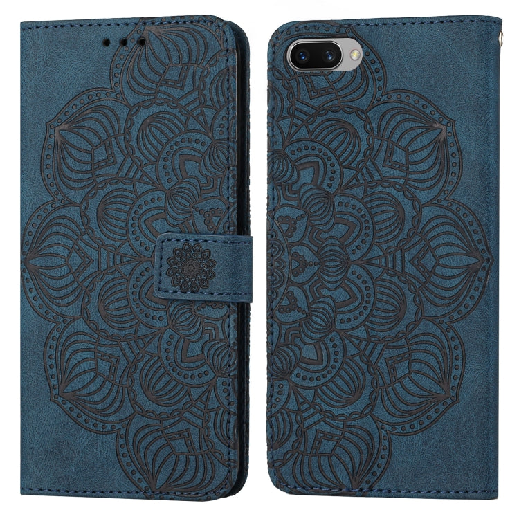 For OPPO A3s / A5 / Realme C1 Mandala Embossed Flip Leather Phone Case