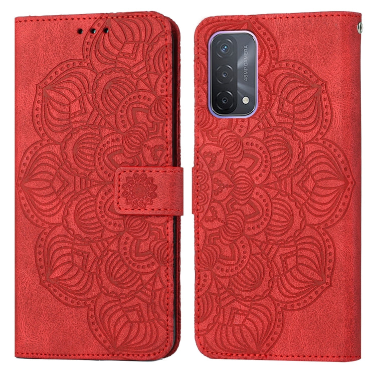 For OPPO A93 5G Mandala Embossed Flip Leather Phone Case