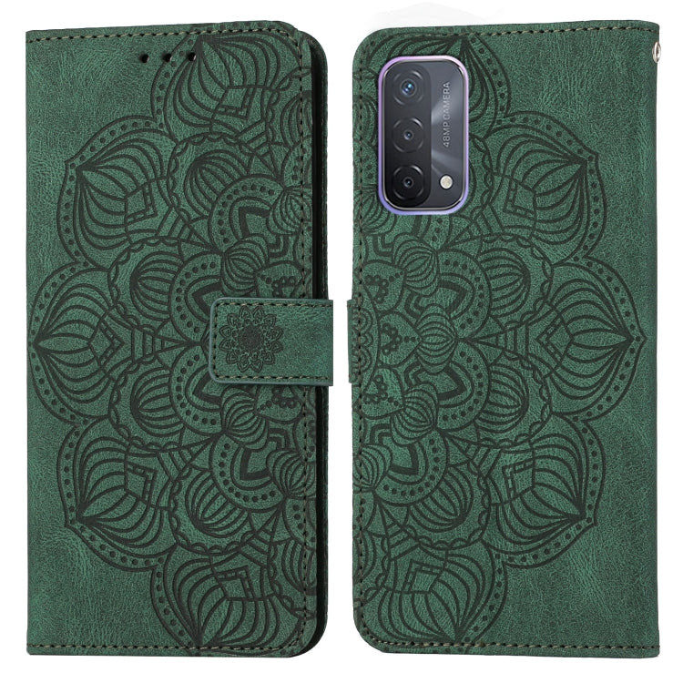 For OPPO A93 5G Mandala Embossed Flip Leather Phone Case