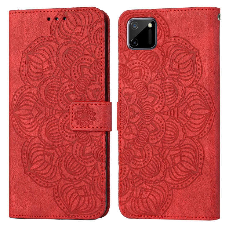 For OPPO Realme C11 Mandala Embossed Flip Leather Phone Case