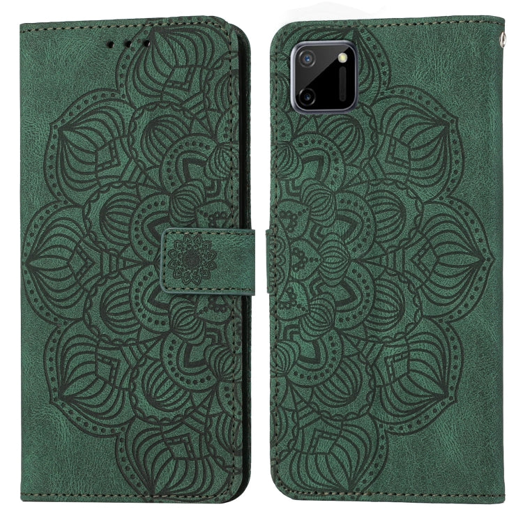 For OPPO Realme C11 Mandala Embossed Flip Leather Phone Case