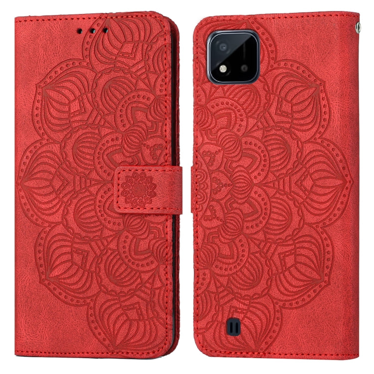 For OPPO Realme C20 Mandala Embossed Flip Leather Phone Case
